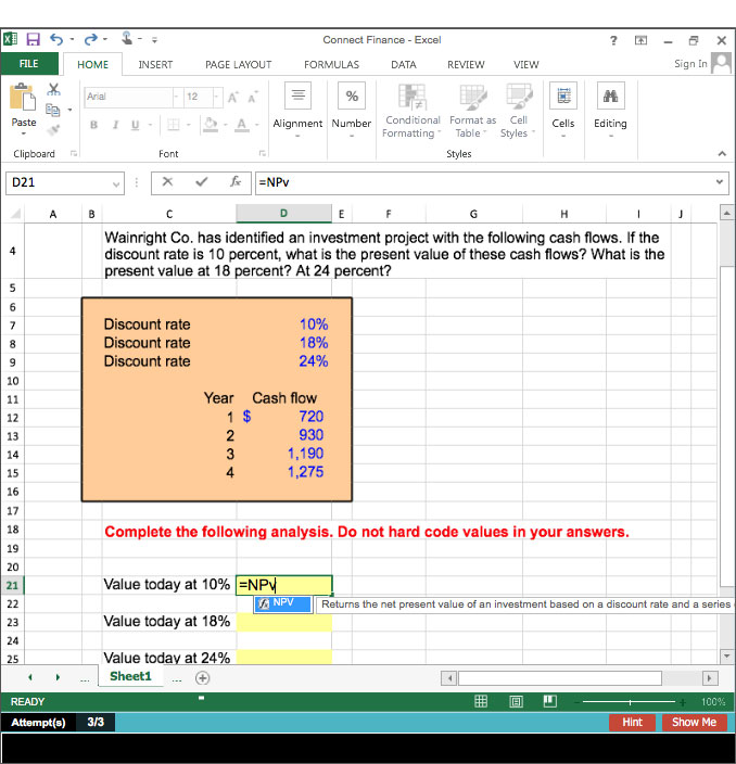Excel Simulation Problems