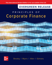 9781265087586 Brealey Principles of Corporate Finance 2025 Release