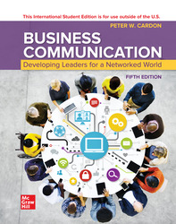 9781266158216 Cardon Business Communication 5th Edition